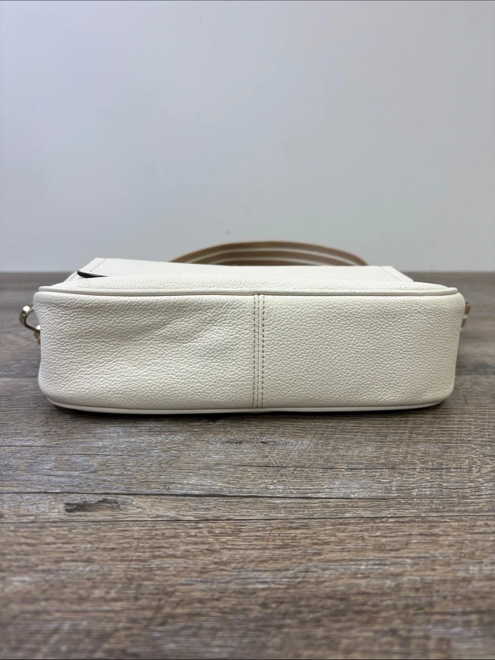 Kate Spade New York Rosie Pebbled Leather Flap Camera Bag Cream